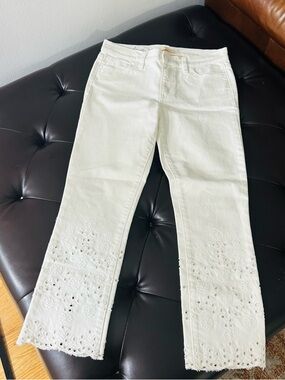 NWT Tory Burch off white jeans size 26